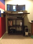 Standing desk made from IKEA parts